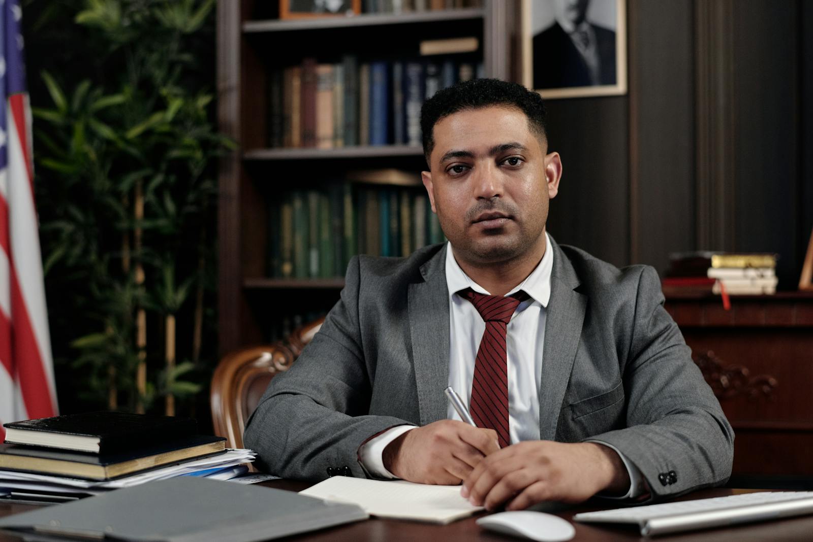 Businessman Signing a Document